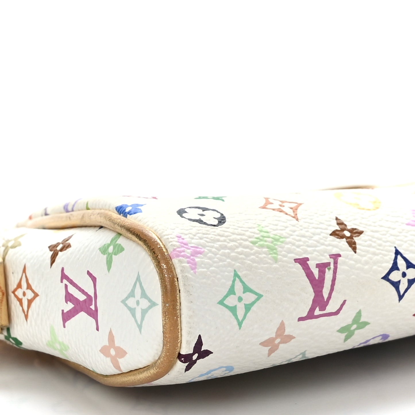 Monogram Multicolor Kate Clutch White