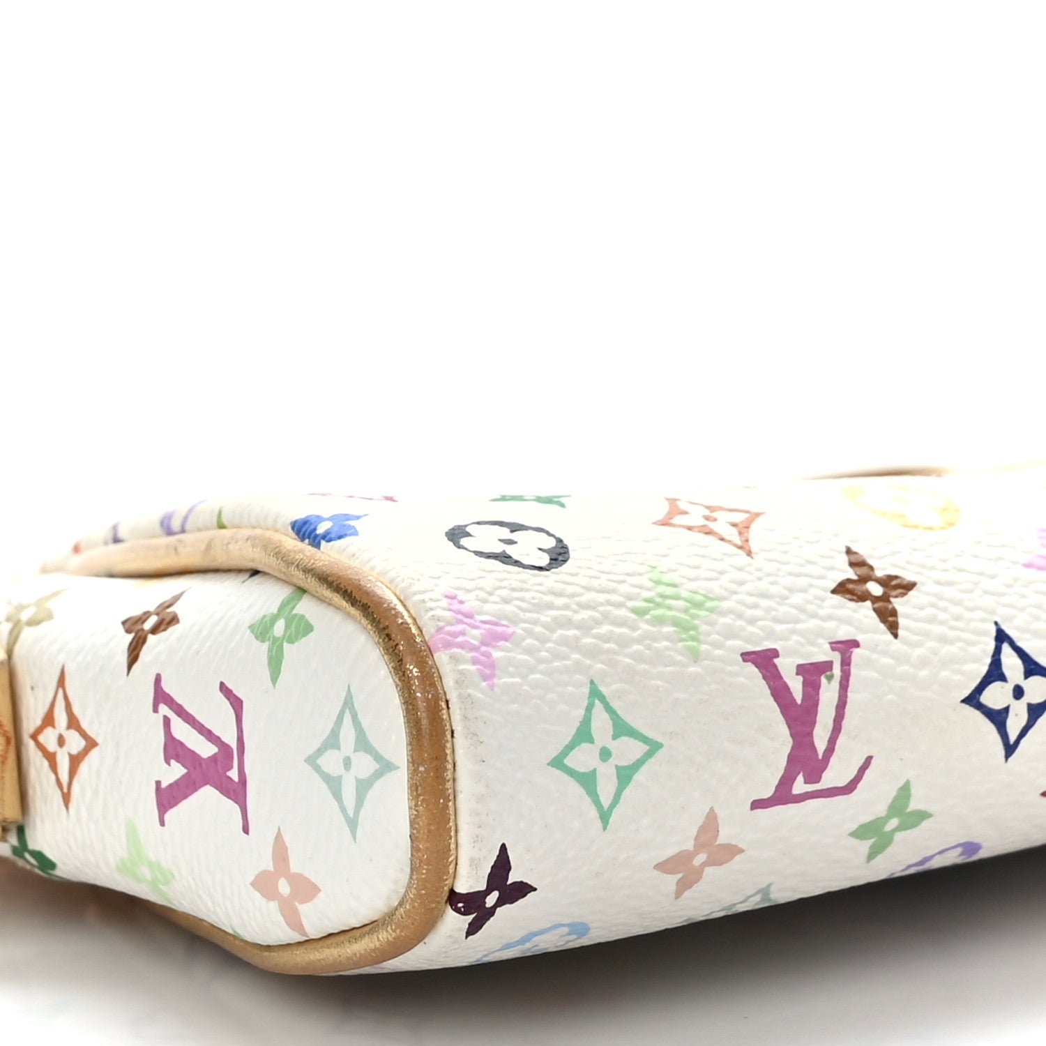 Louis Vuitton Monogram Multicolor Kate Clutch White 7 of 8