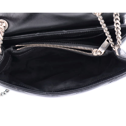 Saint Laurent Calfskin Y Quilted Monogram Small Loulou Chain Satchel Black 5 of 11