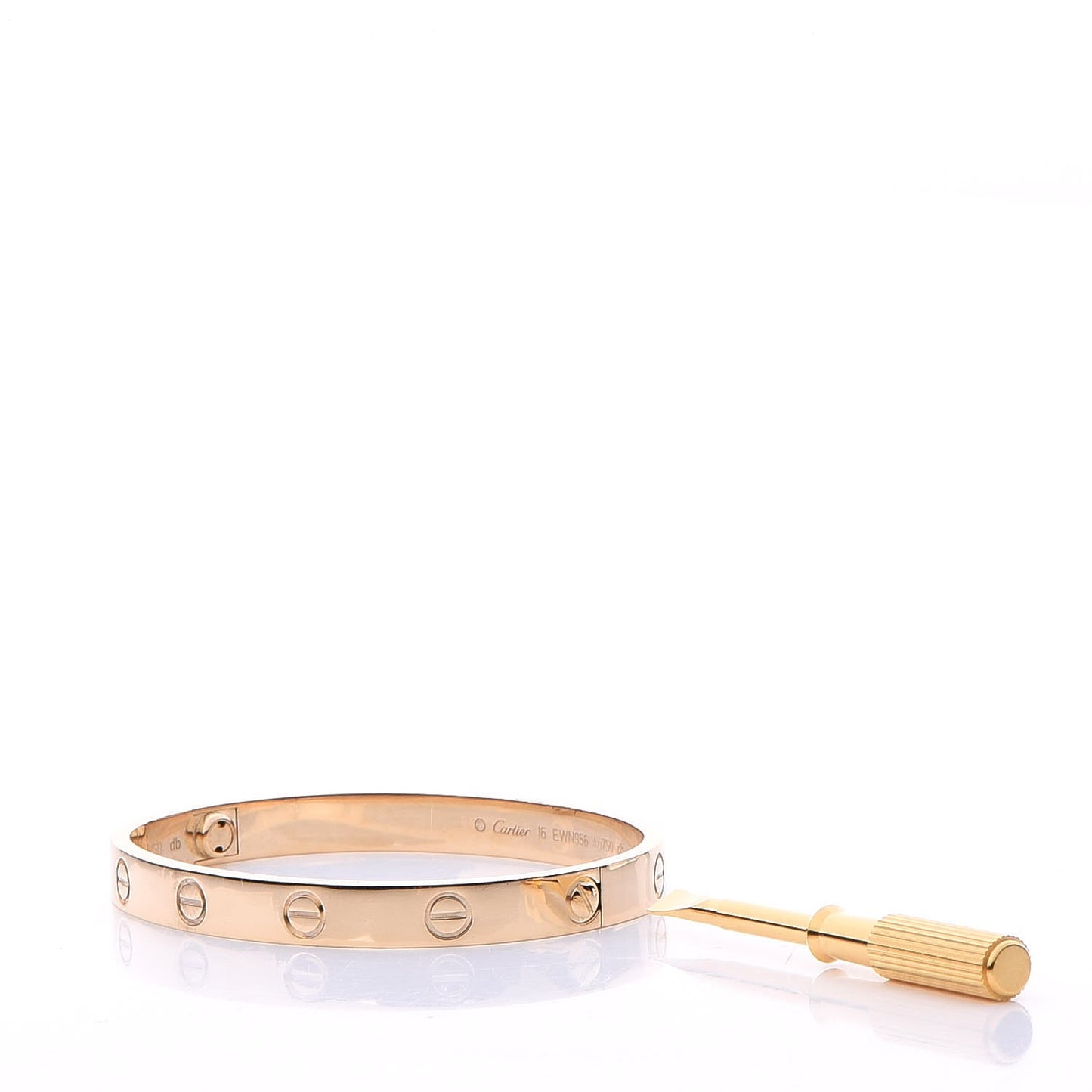 18K Yellow Gold LOVE Bracelet 16