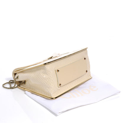 Chloe Python Sally Flap Bag Cream 4 of 8