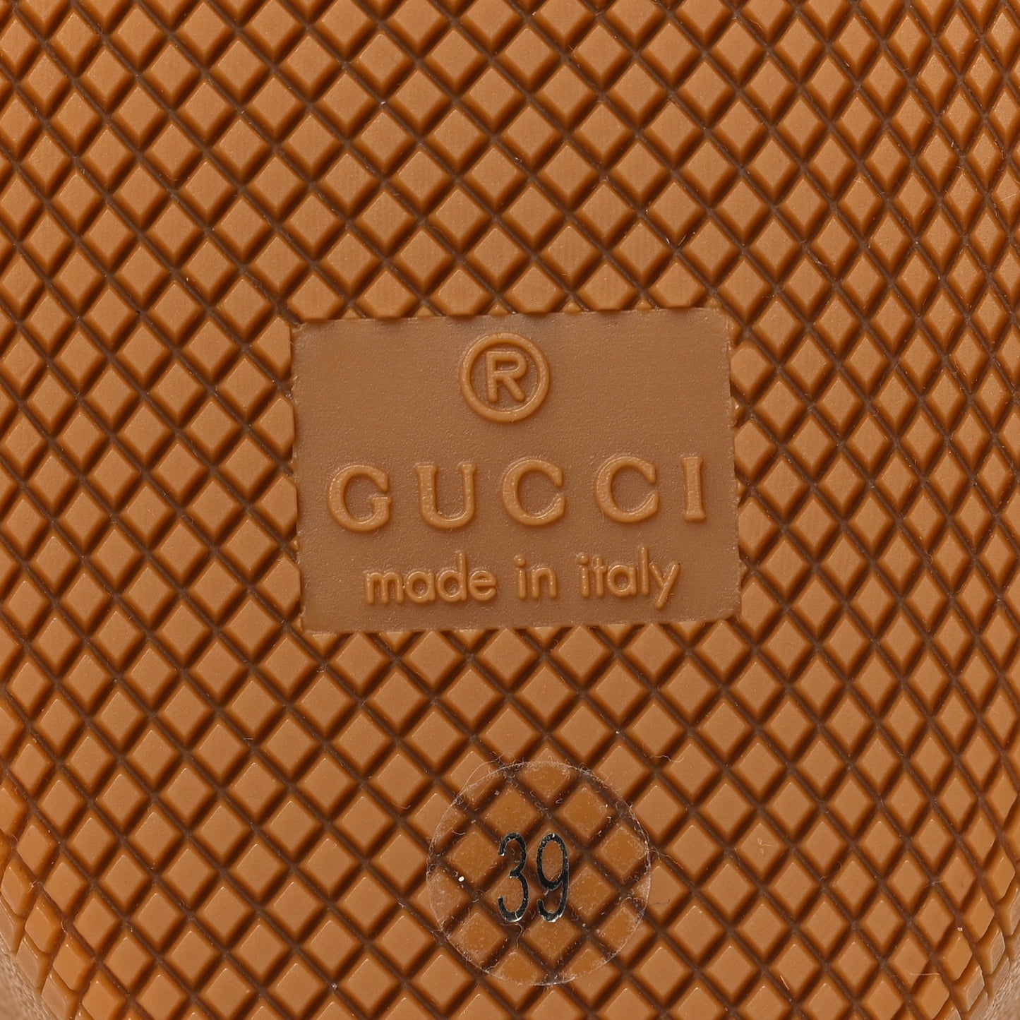 Suede GG Monogram Womens G75 Sneakers 39 Beige and Dark Brown