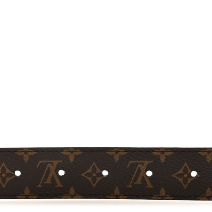 Louis Vuitton Calfskin Monogram 30mm Flowergram Reversible Belt 80 32 Black 3 of 5