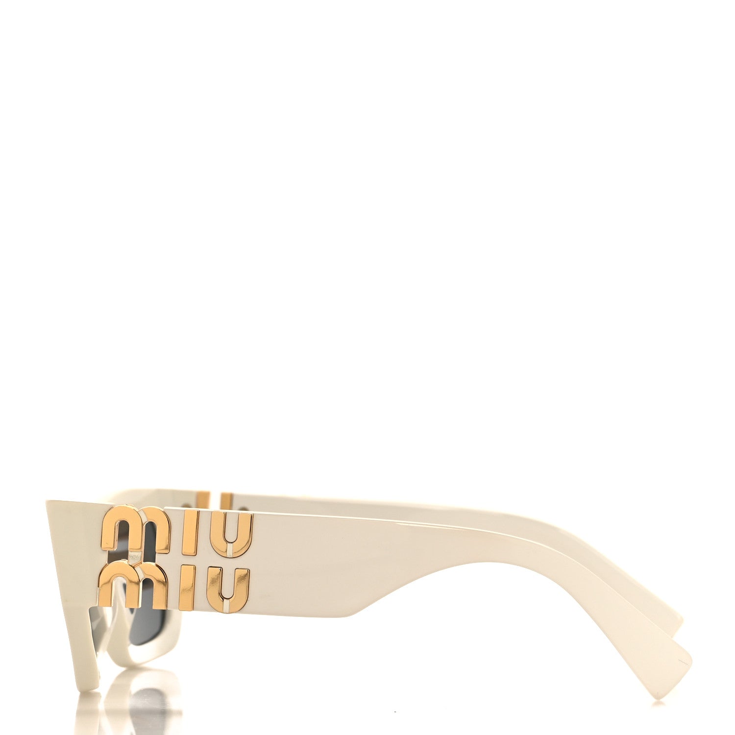 Miu Miu Acetate Rectangle Sunglasses SMU09W White 3 of 7