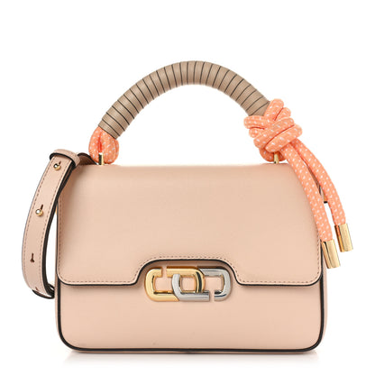 Marc Jacobs Textured Calfskin The J Link Shoulder Bag Apricot Beige 1 of 8