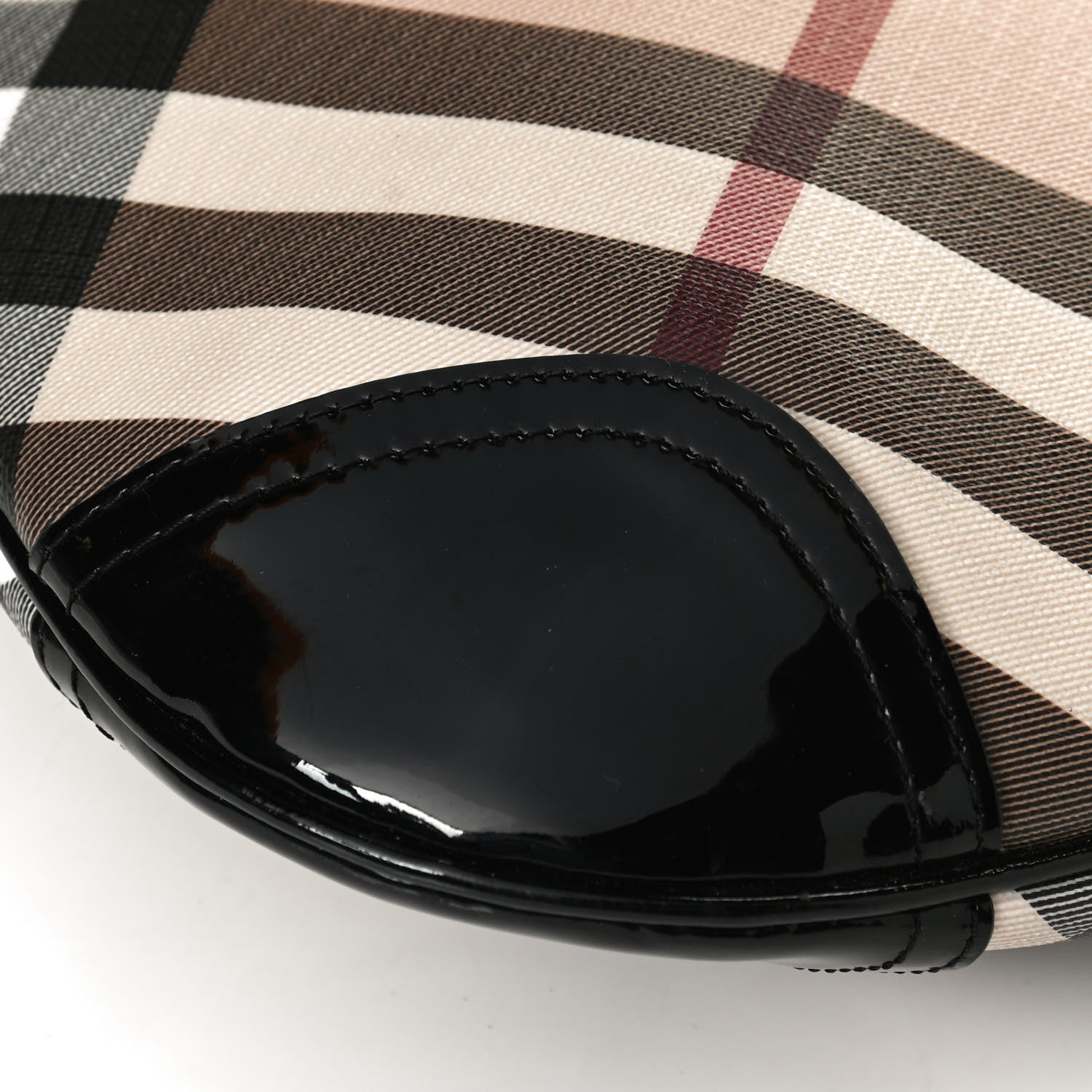 Burberry Patent Nova Check Dryden Crossbody Bag Black 12 of 12