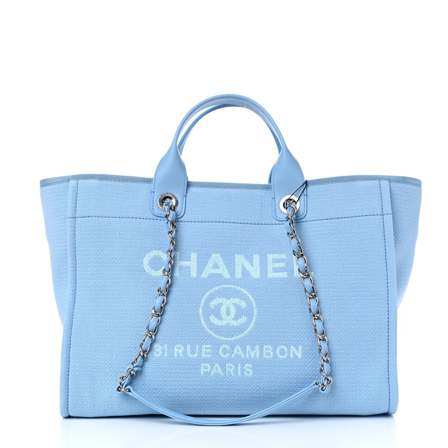 Mixed Fibers Medium Deauville Tote Light Blue