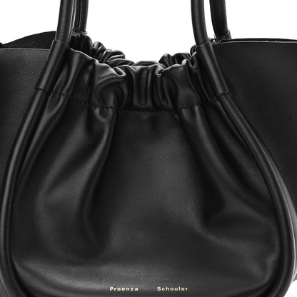 Proenza Schouler Calfskin Small Ruched Tote Black 8 of 10
