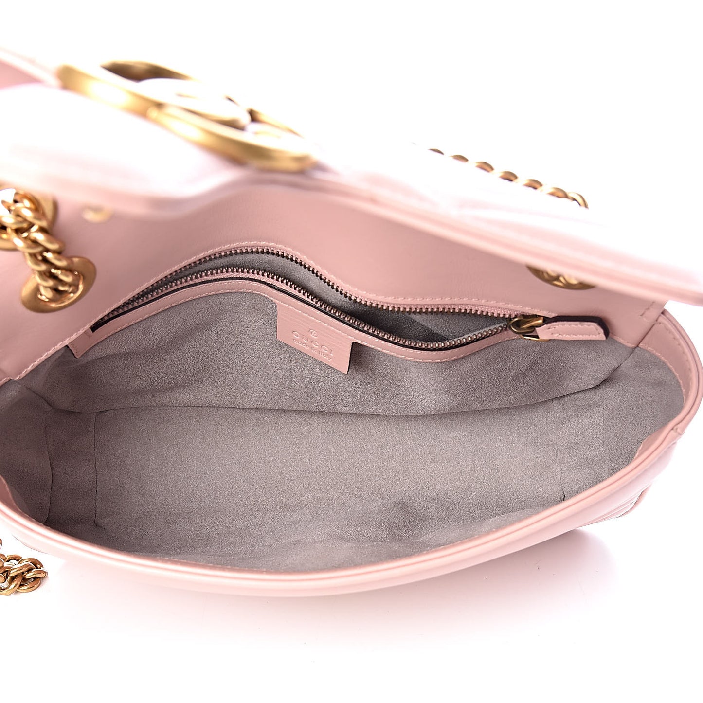 Calfskin Matelasse Small GG Marmont Shoulder Bag Perfect Pink