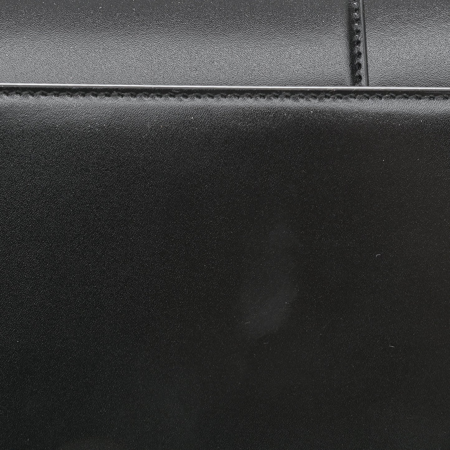 Shiny Box Calfskin Medium Hourglass Top Handle Bag Black