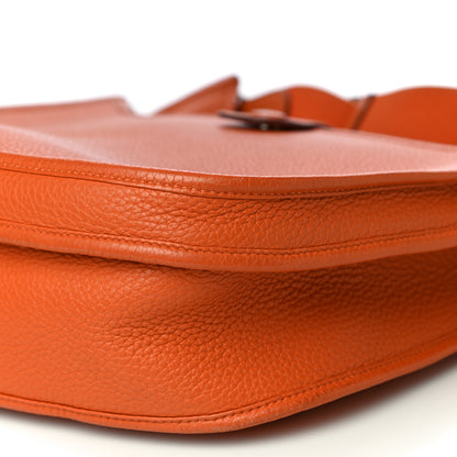 Hermes Taurillon Clemence Evelyne III GM Orange 14 of 19