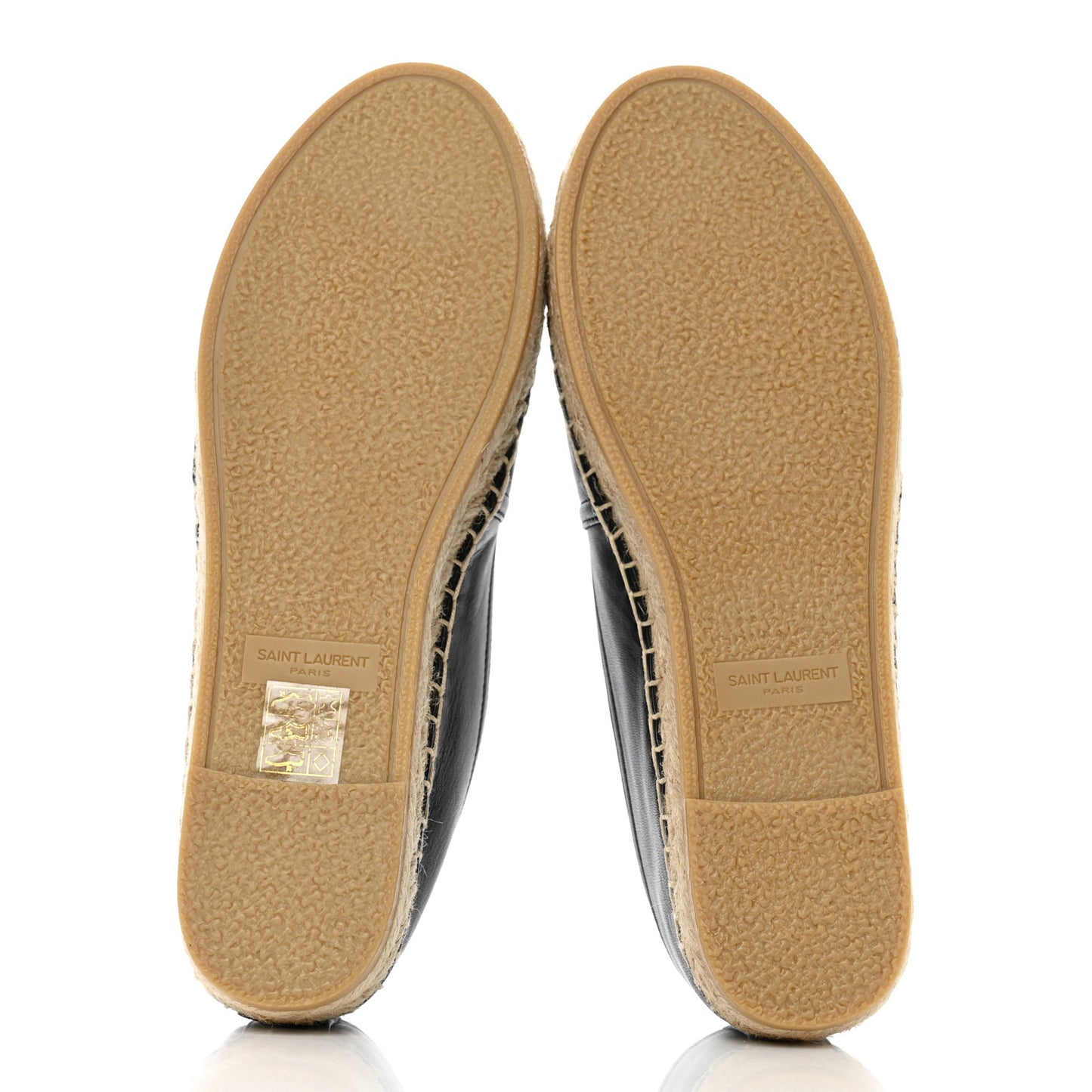 Lambskin Monogram Espadrilles 36 Black