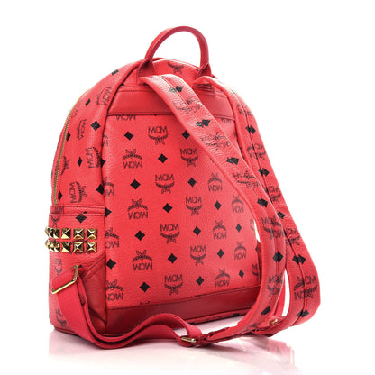 MCM Visetos Side Stud Small Stark Backpack Corail 2 of 7