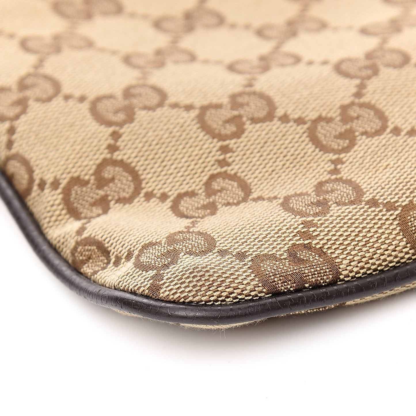 Monogram Web Medium Flat Messenger Bag Brown