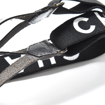 Chanel Logo Suspenders Black White 5 of 8