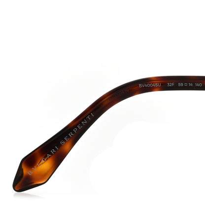 Bulgari Metal Serpenti Viper Rectangular Sunglasses BV40045U Gold 5 of 8