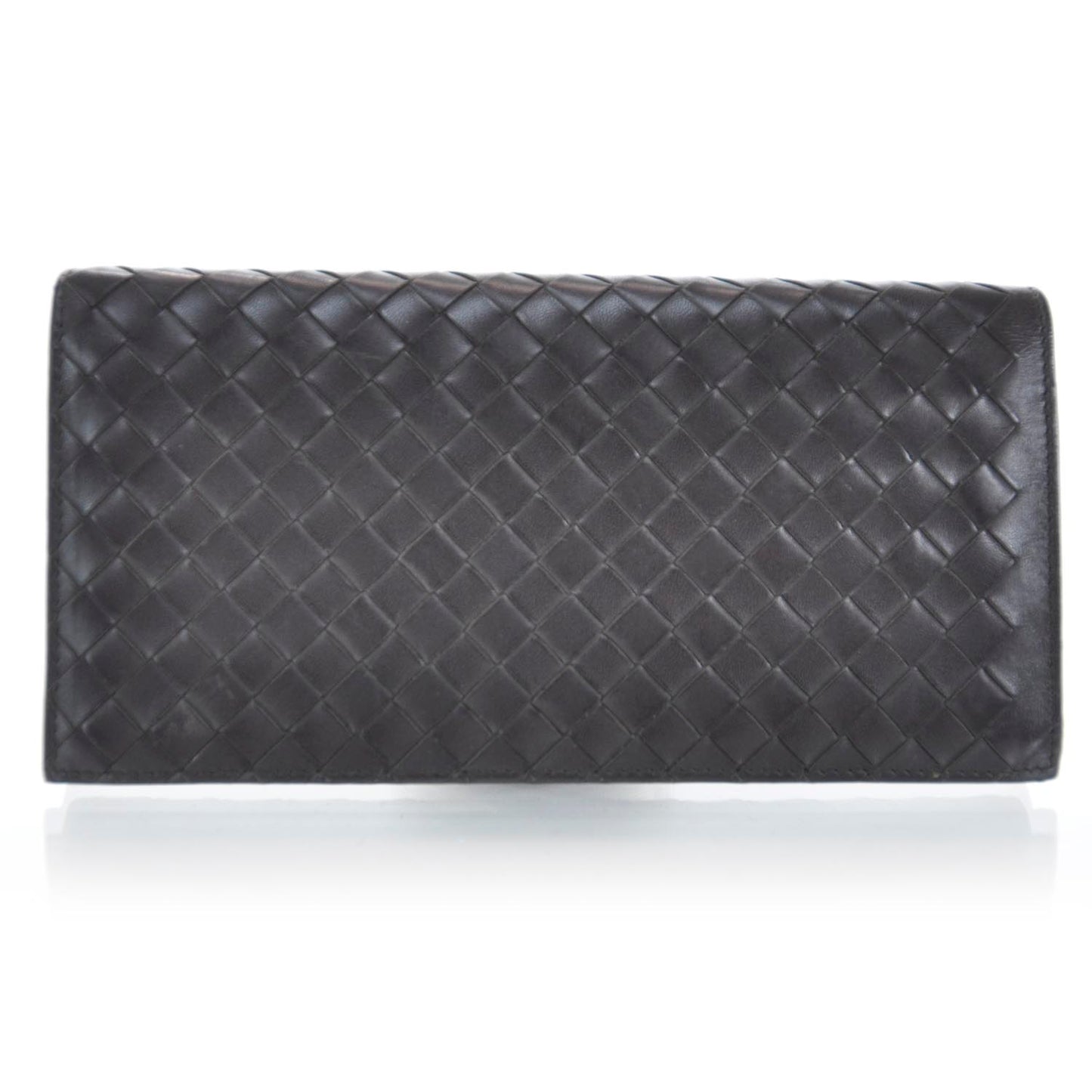 Nappa Intrecciato Wallet Ebano