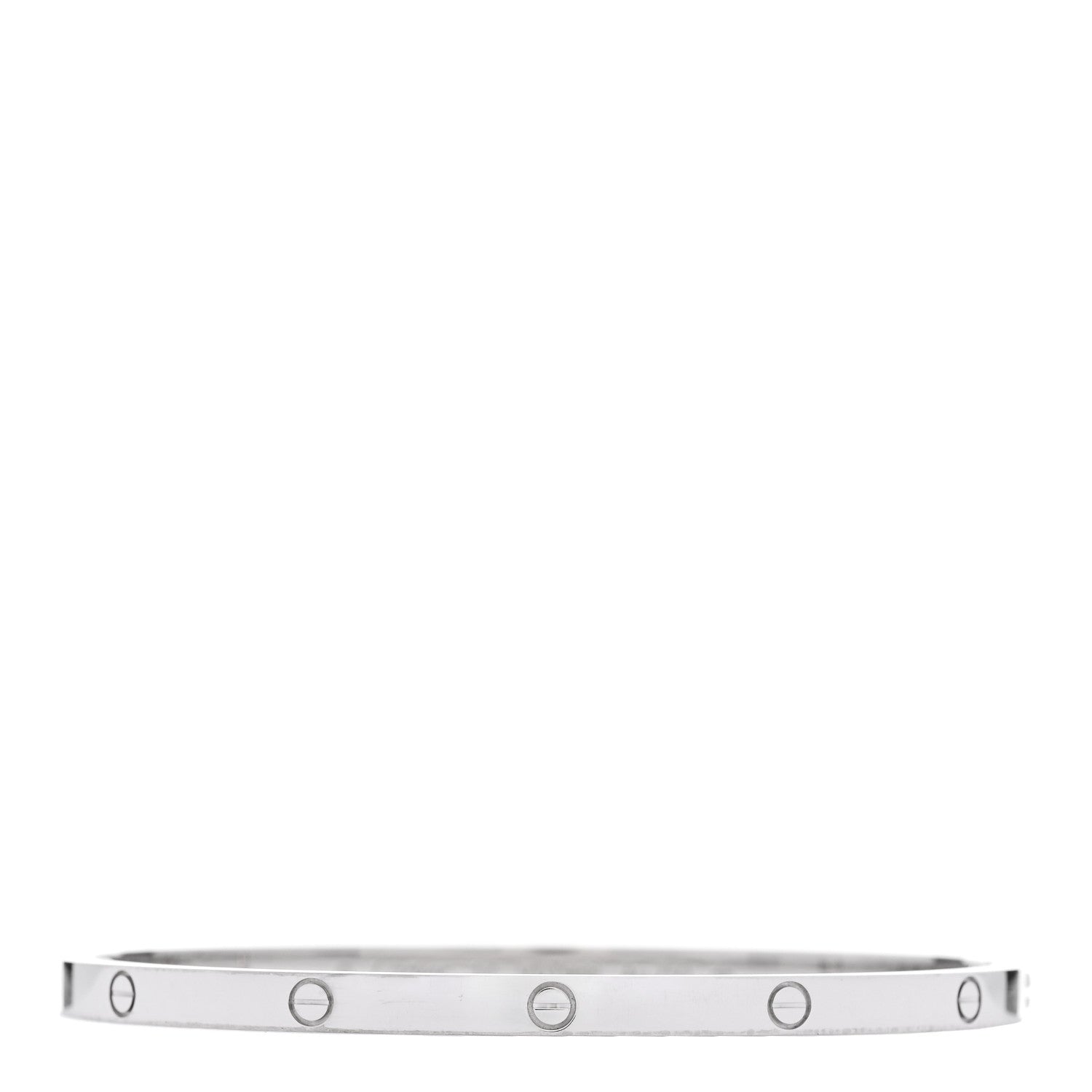 Cartier 18K White Gold Small LOVE Bracelet 17 1 of 7