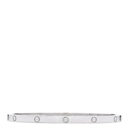Cartier 18K White Gold Small LOVE Bracelet 17 1 of 7