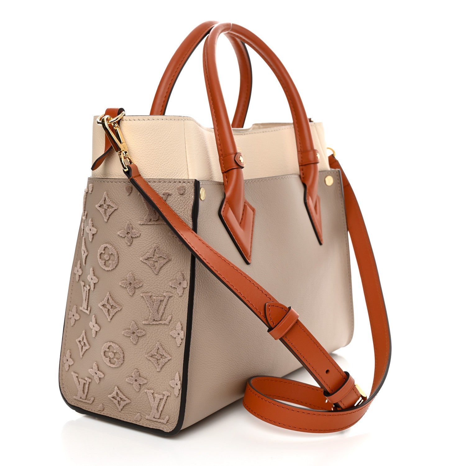 Louis Vuitton Calfskin Monogram Tufting On My Side Galet 3 of 10