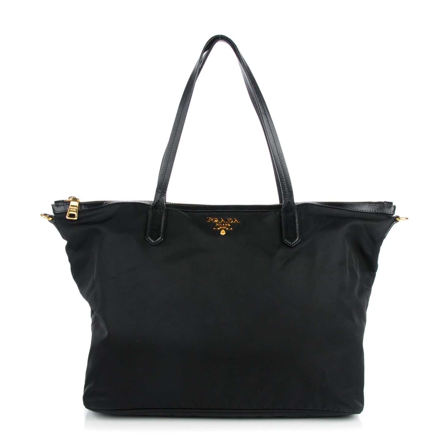 Tessuto Nylon Saffiano Shoulder Bag Nero Black