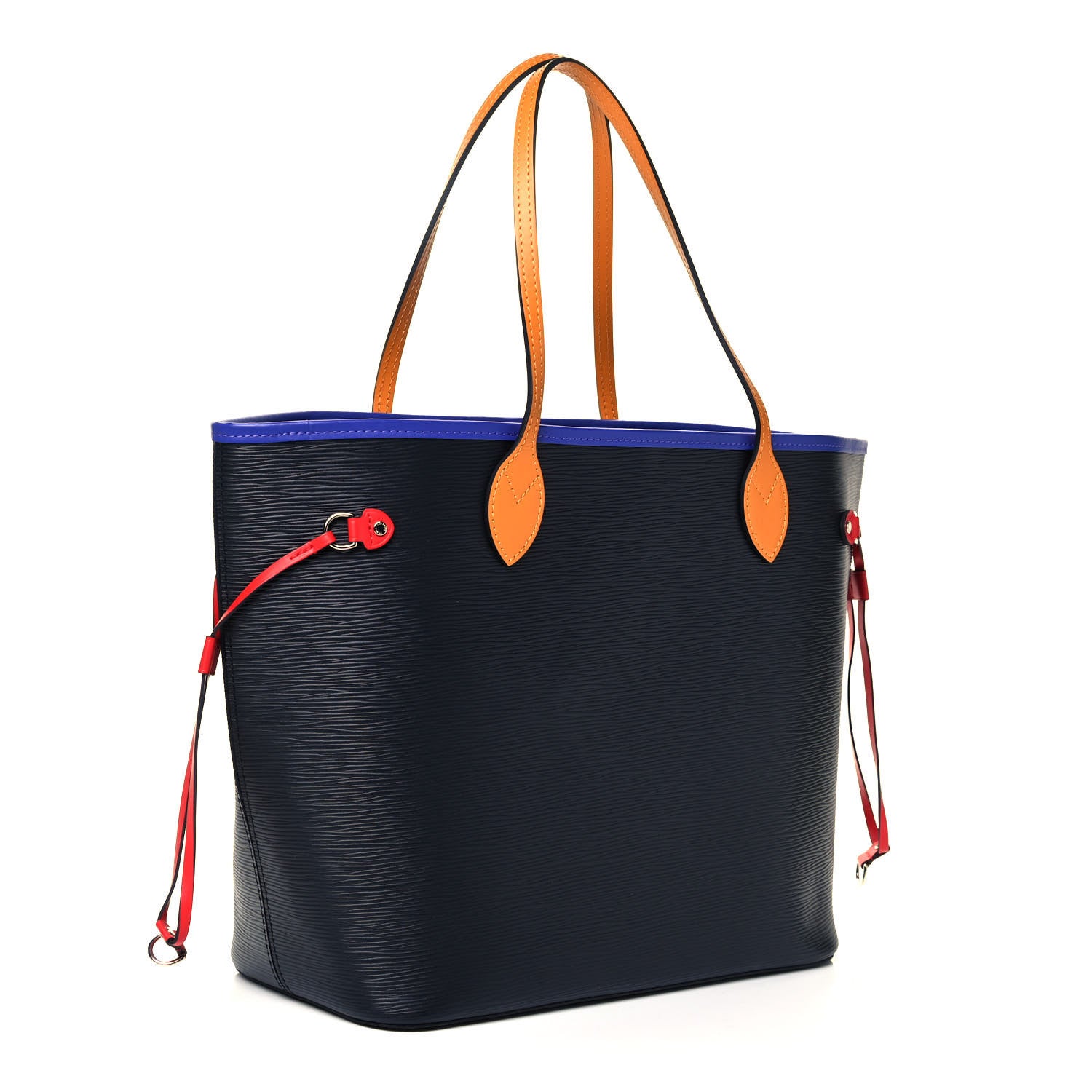 Louis Vuitton Epi Neverfull MM Noir Figue Safran 3 of 8