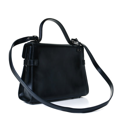 Delvaux Calfskin MM Tempete Satchel Black 2 of 8