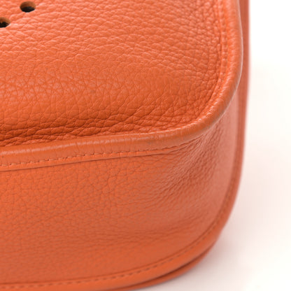 Hermes Taurillon Clemence Evelyne III GM Orange 11 of 17