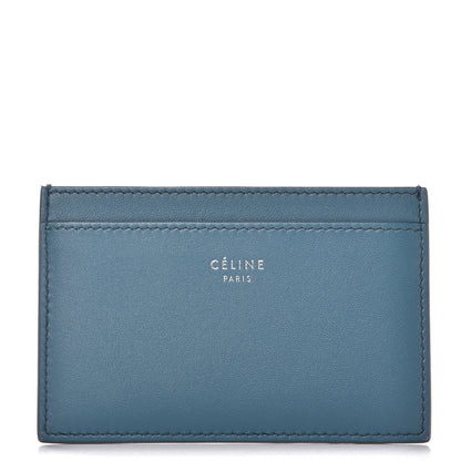 Celine Smooth Lambskin Bi-Color Solo Card Holder Orage Black 1 of 9