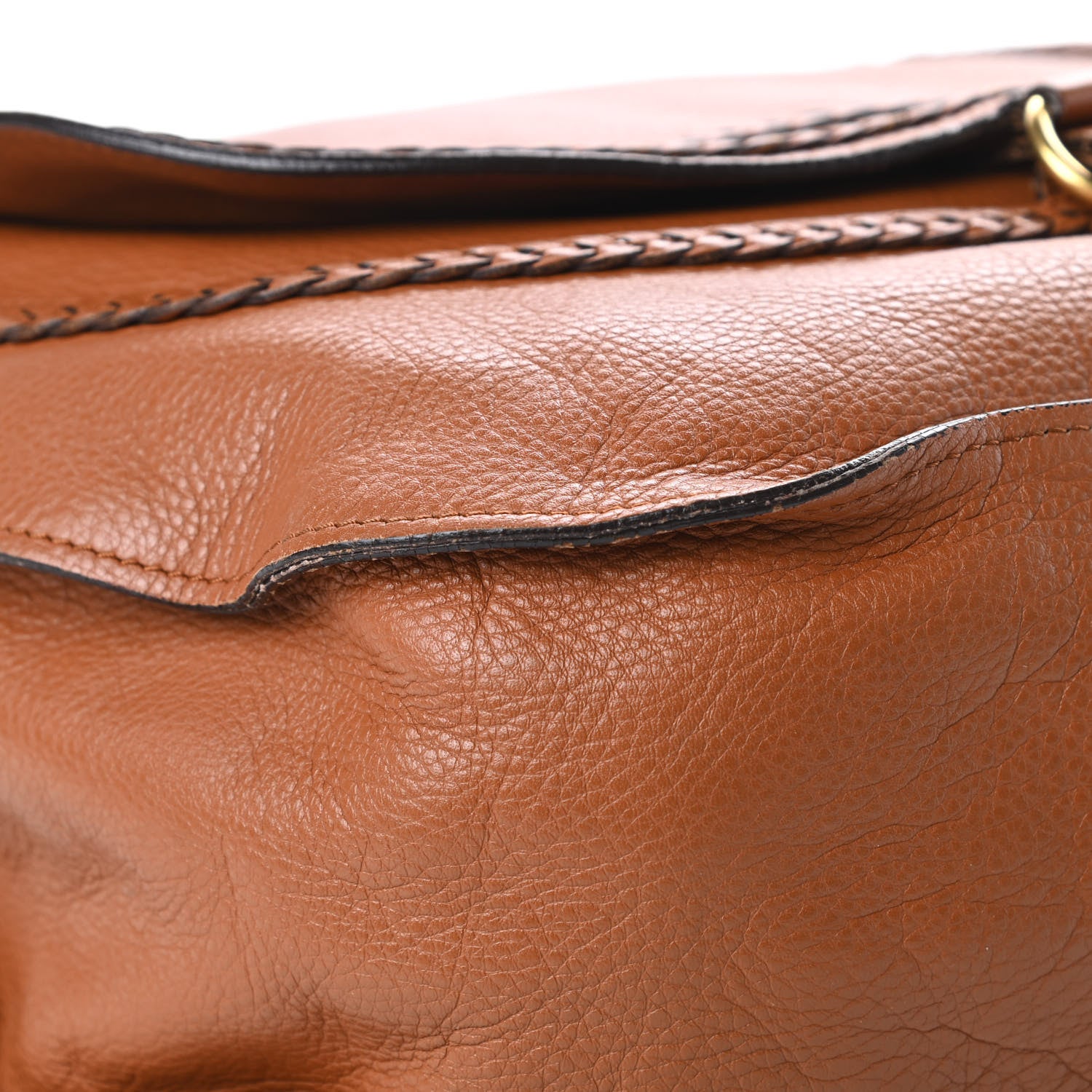 Chloe Calfskin Braided Large Marcie Hobo Caramel 9 of 19