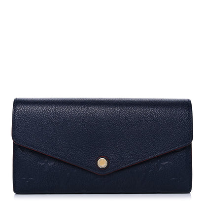 Louis Vuitton Empreinte Sarah Wallet NM Marine Rouge 1 of 12