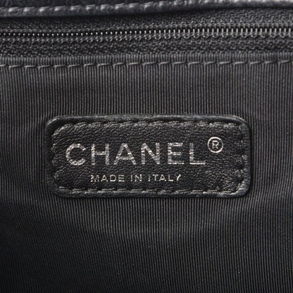 Chanel Calfskin Embossed Stitch Large Boy Flap Black 7 of 11
