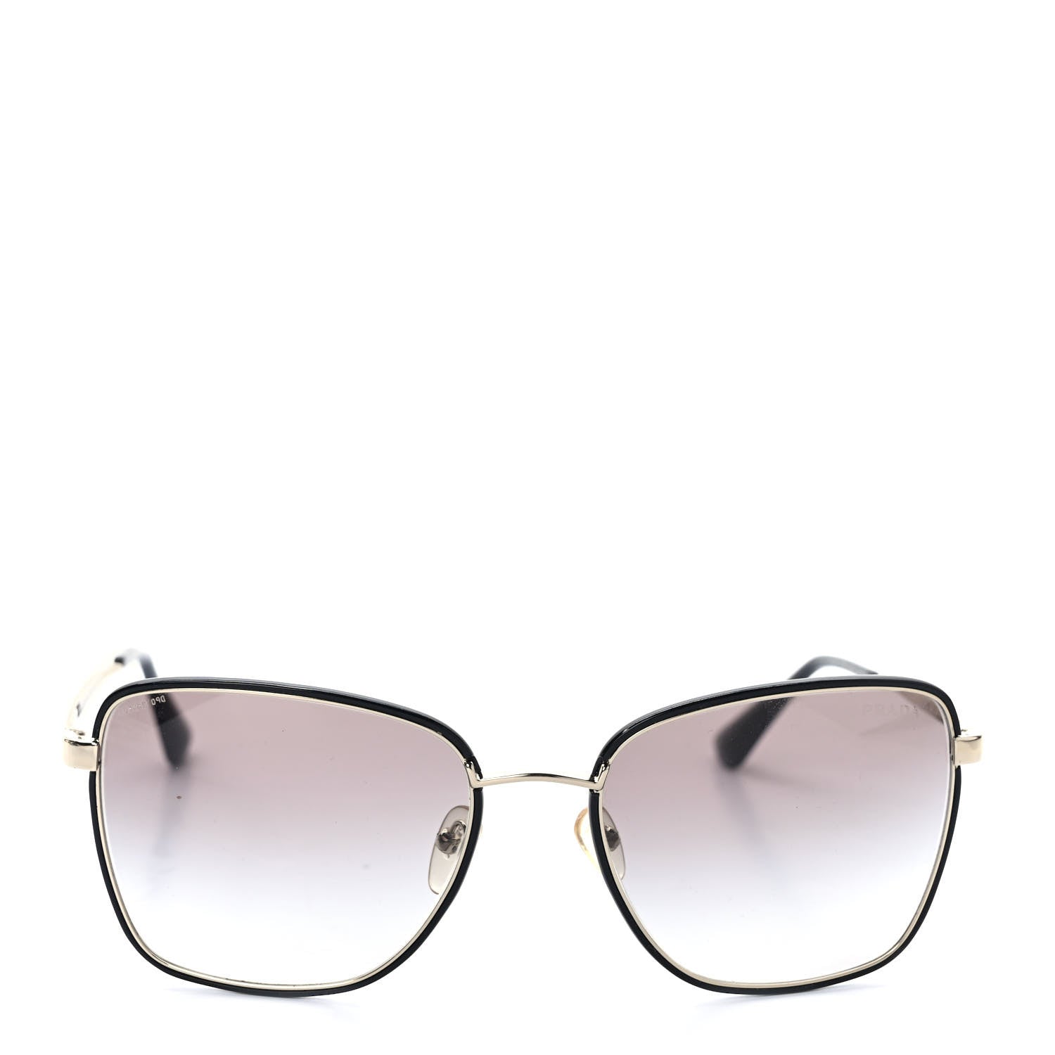 Prada Gradient Sunglasses SPR 525 Black Gold 2 of 7