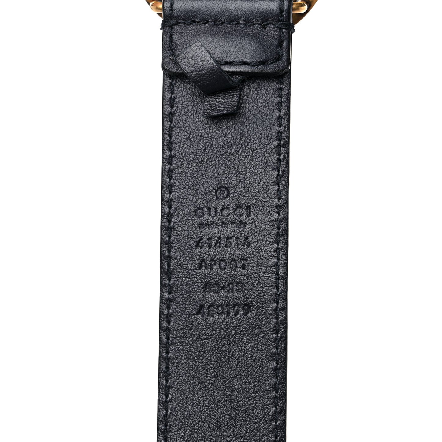 Moon Calfskin Double G 30mm Belt 80 32 Blue