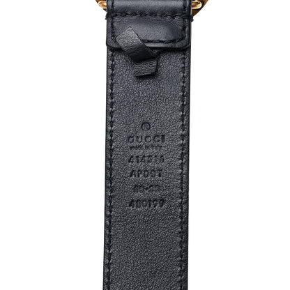 Gucci Moon Calfskin Double G 30mm Belt 80 32 Blue 3 of 7