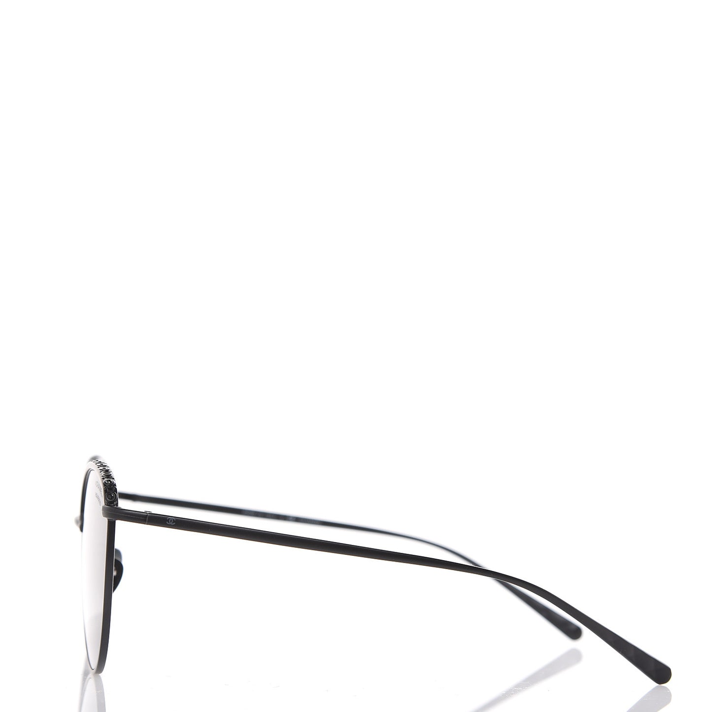 Metal Crystal Polarized Sunglasses 4258-B Black