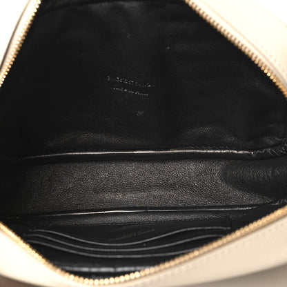 Saint Laurent Grain De Poudre Matelasse Monogram Mini Lou Camera Bag Crema Soft 5 of 10
