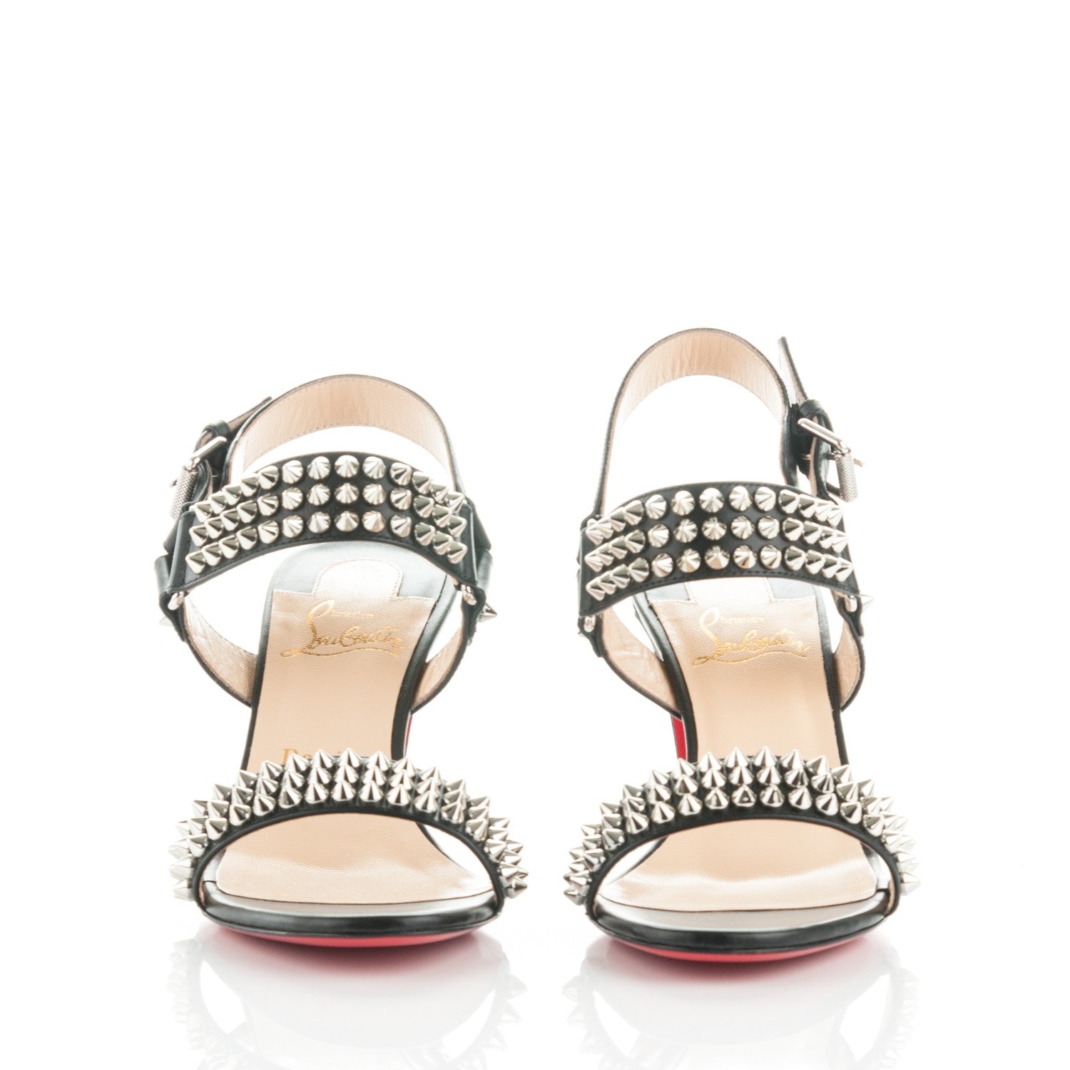 Christian Louboutin Calf Bikee Bike 70 Sandals 37 Black 2 of 7