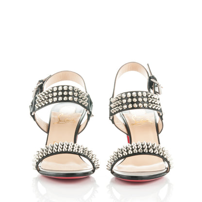 Christian Louboutin Calf Bikee Bike 70 Sandals 37 Black 2 of 7
