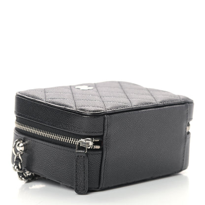 Chanel Caviar Quilted CC Vanity Case With Chain Black 4 of 9