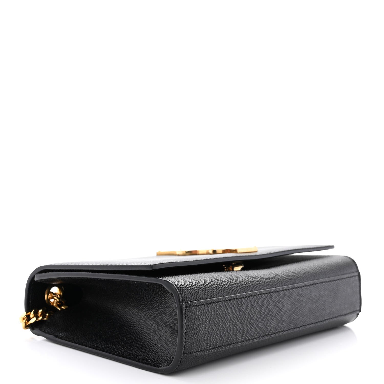 Saint Laurent Grain De Poudre Small Monogram Kate Satchel Black 4 of 9