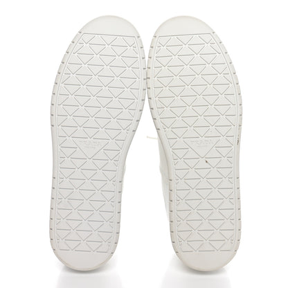 Prada Vitello Rois Triangle Womens Downtown Platform Low Top Sneakers 40 White 9 of 9