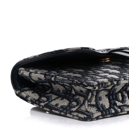 Christian Dior Oblique Saddle Belt Bag Blue 6 of 16