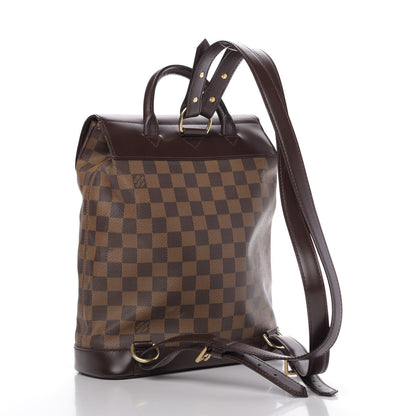 Louis Vuitton Damier Ebene Soho Backpack 2 of 8
