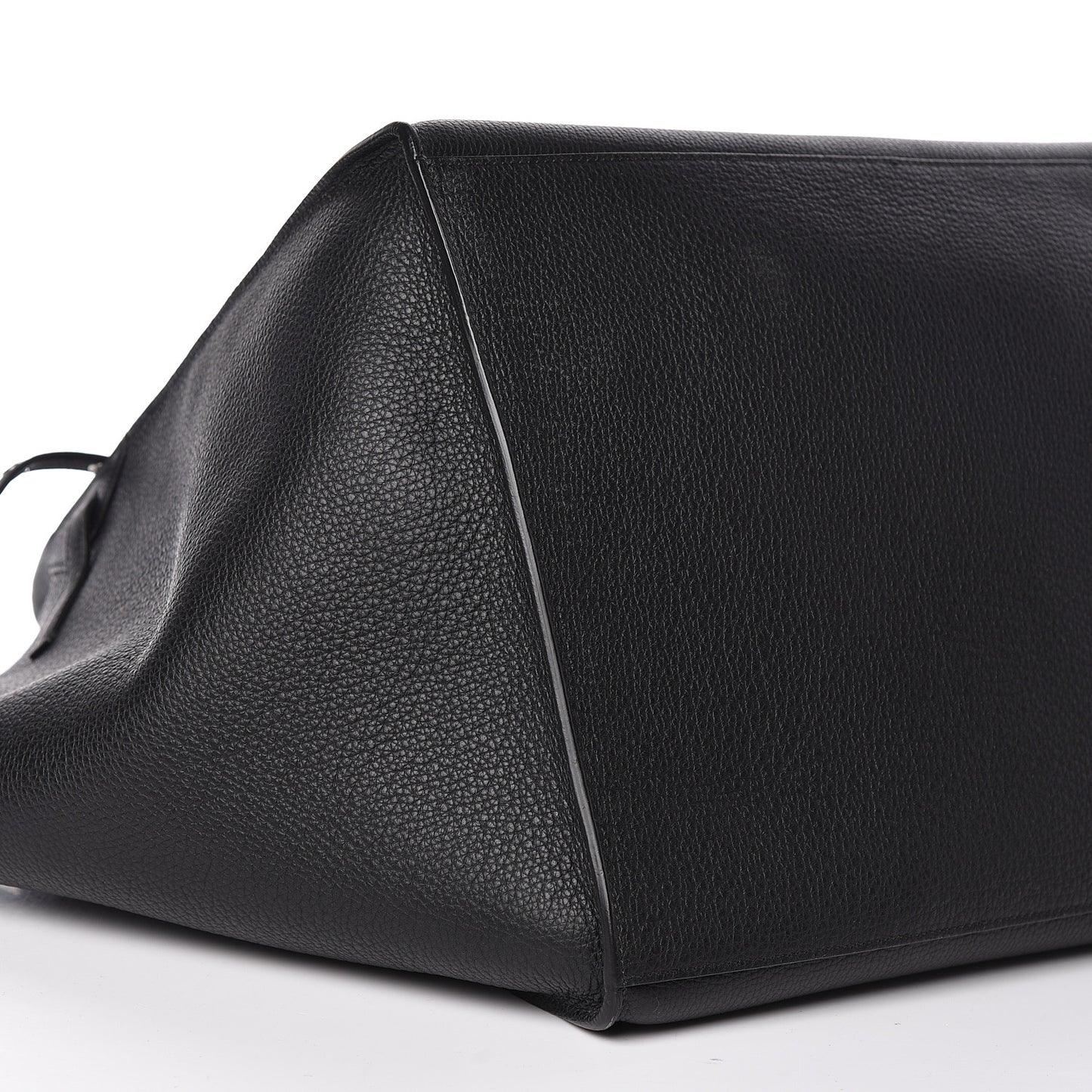 Supple Grained Calfskin Medium Big Bag Black