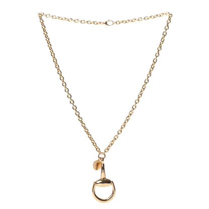 Gucci 18K Yellow Gold Horsebit Pendant Necklace 3 of 5