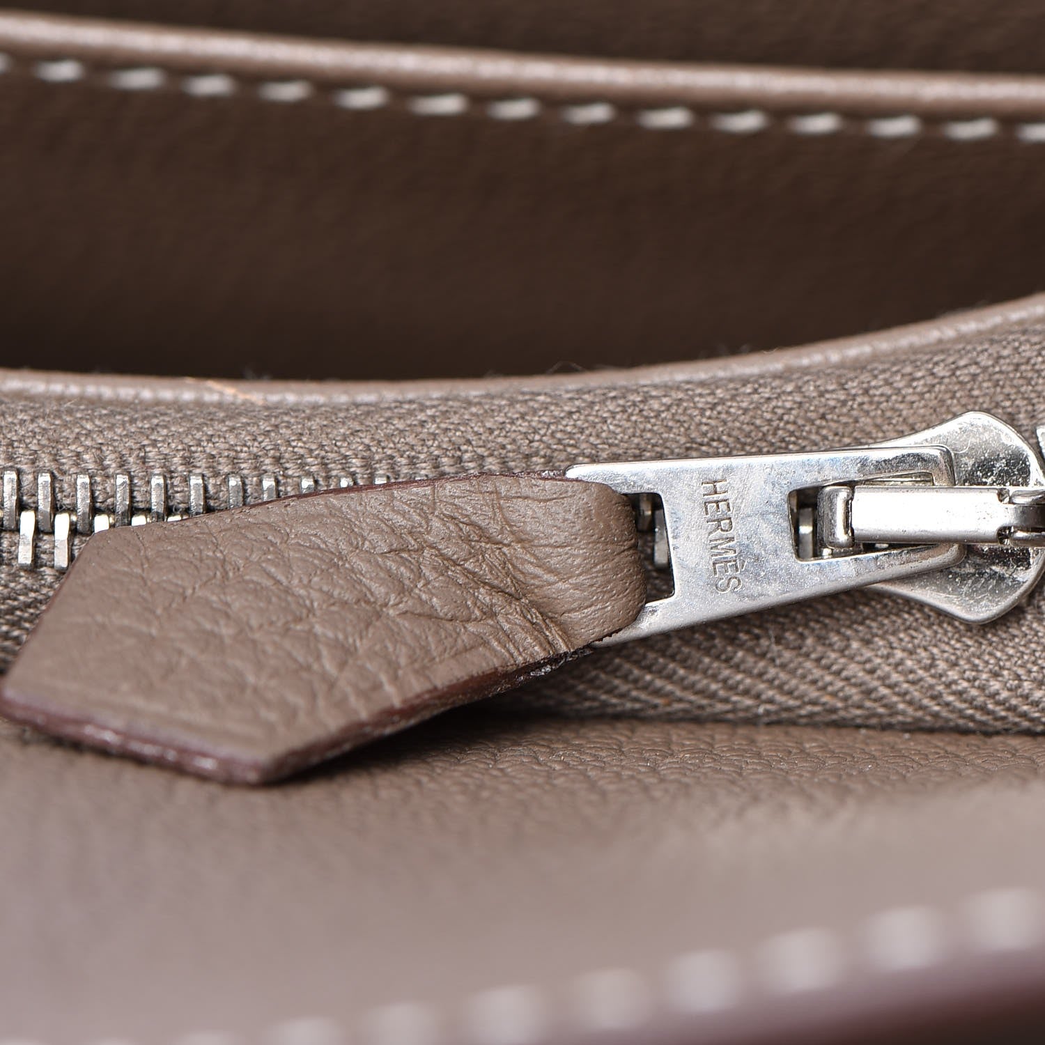 Hermes Taurillon Clemence Jypsiere 34 Etoupe 13 of 28
