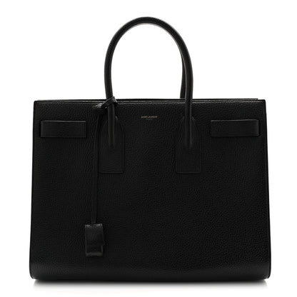 Saint Laurent Grained Calfskin Large Sac de Jour Carryall Black 1 of 10