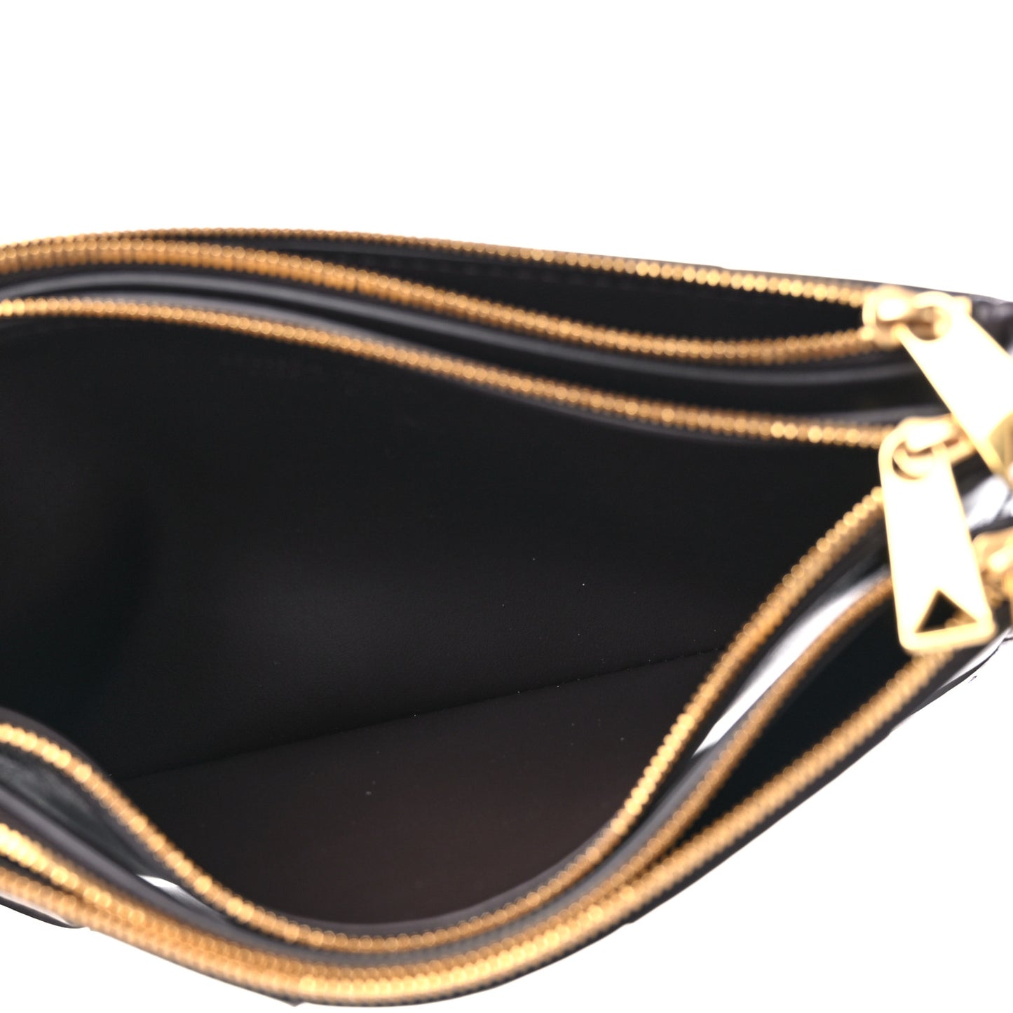 Nappa Maxi Intrecciato Trio Pouch Clutch Fondant