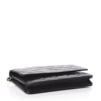 Chanel Caviar Quilted Wallet On Chain WOC Black 4 of 12